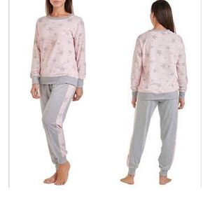 Splendid Star Crew Neck Sweater Pajama Pants Set Size Large